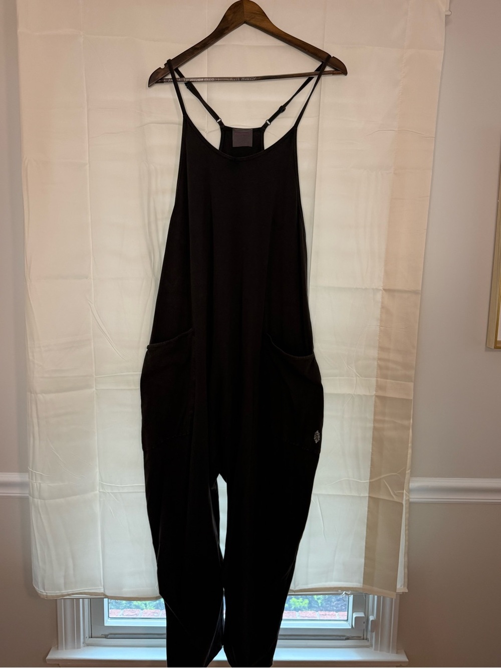 Hatch Maternity x Free People Washed Black Relaxed Jumpsuit